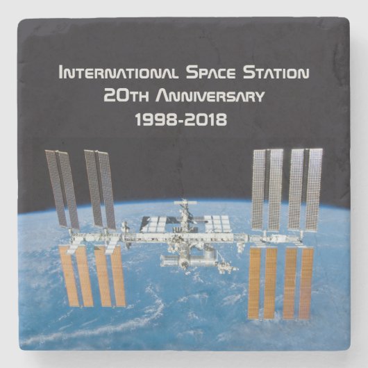 Dessous-de-verre En Pierre Station spatiale internationale ISS 20e anniversai (Devant)
