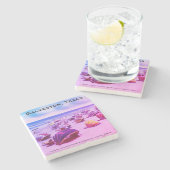 Dessous-de-verre En Pierre Steward Beach, Galveston, Texas (Côté)