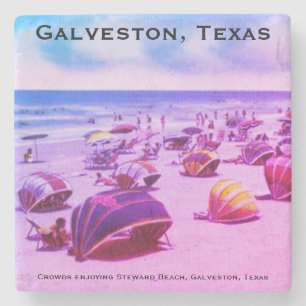 Dessous-de-verre En Pierre Steward Beach, Galveston, Texas