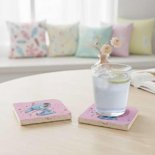 Dessous-de-verre En Pierre Stitch Stone Coaster