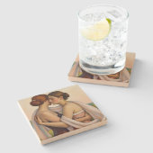 Dessous-de-verre En Pierre Stone Coaster (Côté)