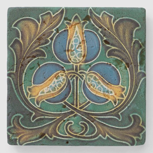 Dessous-de-verre En Pierre Stone Coasters Marble Art Nouveau (Devant)