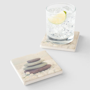 Dessous-de-verre En Pierre Stones empilées Méditative Cairn