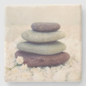 Dessous-de-verre En Pierre Stones empilées Méditative Cairn (Devant)