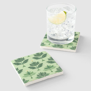 Dessous-de-verre En Pierre Stylized Plant