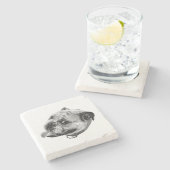 Dessous-de-verre En Pierre Subtle Pet Detail (Côté)