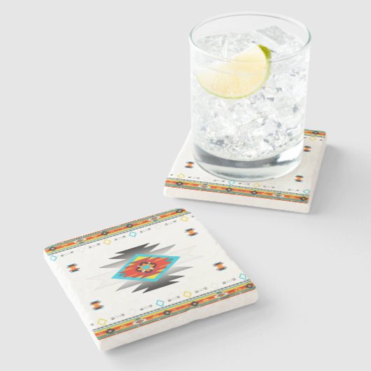 Dessous-de-verre En Pierre Sud-ouest 8 motif (Côté)