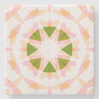 Dessous-de-verre En Pierre Sugar Rose Printemps Green Star Dopamine Décor Art