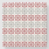 Dessous-de-verre En Pierre SUN traditionnel letton motif géométrique I (Devant)