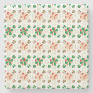 Dessous-de-verre En Pierre SUN traditionnel letton motif géométrique X