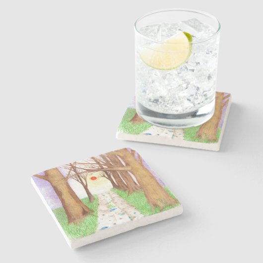 Dessous-de-verre En Pierre "Sundown Boulevard" (Côté)