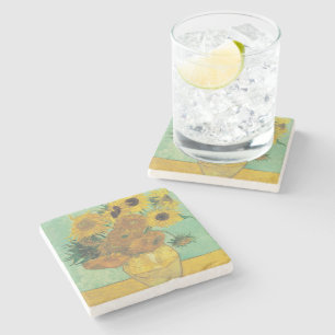 Dessous-de-verre En Pierre Sunflowers par Vincent Van Gogh