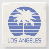 Dessous-de-verre En Pierre Sunset Los Angeles California (Devant)
