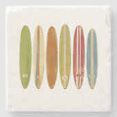 Dessous-de-verre En Pierre Surf de Longboard (Devant)