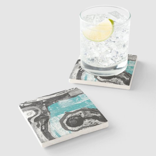 Dessous-de-verre En Pierre Surface Current – Flow & Structure Necklace (Côté)