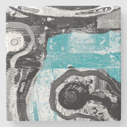 Dessous-de-verre En Pierre Surface Current –  Flow & Structure Necklace (Devant)