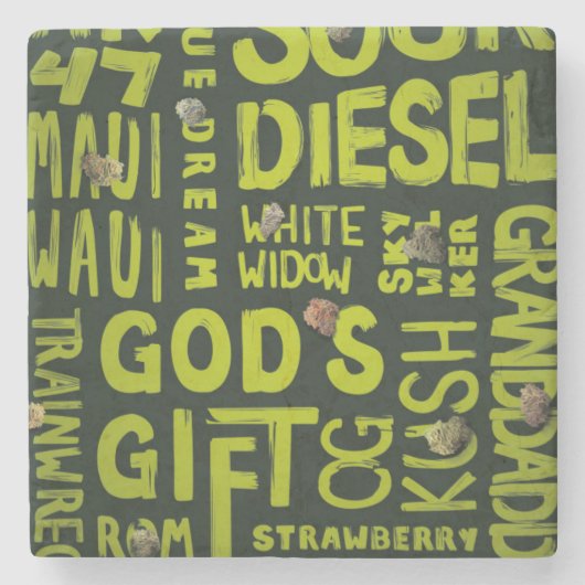 Dessous-de-verre En Pierre Surnoms (Devant)