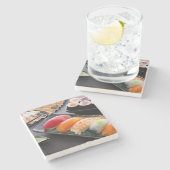 Dessous-de-verre En Pierre Sushi et petits pains (Côté)