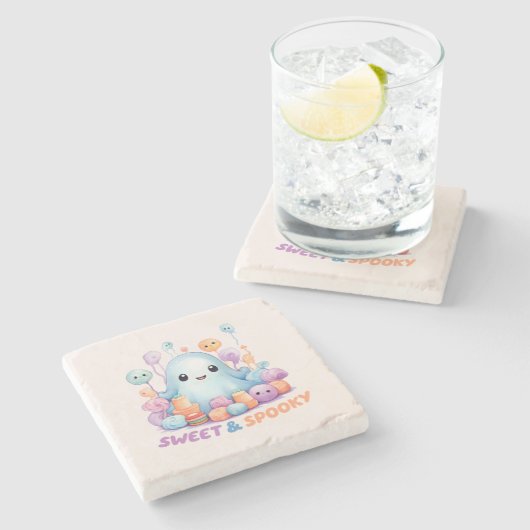 Dessous-de-verre En Pierre Sweet and Spooky (Côté)