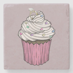Dessous-de-verre En Pierre Sweet Proposition Cupcake