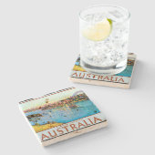 Dessous-de-verre En Pierre Sydney Harbour Australie (Côté)