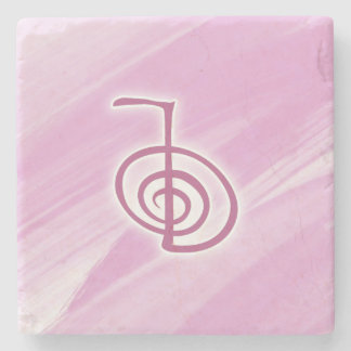 Dessous-de-verre En Pierre Symbole de Reiki Dessous de verre en pierre de mar