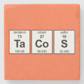 Dessous-de-verre En Pierre Tableau périodique TaCoS (Devant)