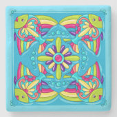 Dessous-de-verre En Pierre Talavera Fish (Devant)