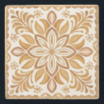 Dessous-de-verre En Pierre Talavera terracotta mariage mexicain vintage faveu<br><div class="desc">Terracotta marron portugais Talavera tuiles vintage mariage mexicain faveurs talavera marbre dessous de verre en pierre de marbre méditerranéen orné Talavera carrelage motif dessous de verre en pierre mariage vaisselle style Hacienda mariage faveurs dessous de verre en pierre</div>