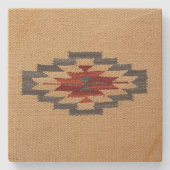 Dessous-de-verre En Pierre Tan Southwestern Amérindien (Devant)