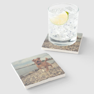 Dessous-de-verre En Pierre Tapis de marbre avec des images carrées