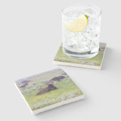 Dessous-de-verre En Pierre Tapis roulant de bison (Côté)