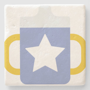 Dessous-de-verre En Pierre tasse sippy étoile bleue