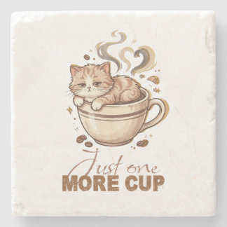 Dessous-de-verre En Pierre Tasse supplémentaire drôle Chat Café Marbre Dessou
