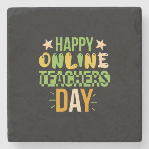 Dessous-de-verre En Pierre Teacher Art Happy Online Teacher Day