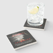 Dessous-de-verre En Pierre Teamwork Basketball Motivational Inspirational (Côté)