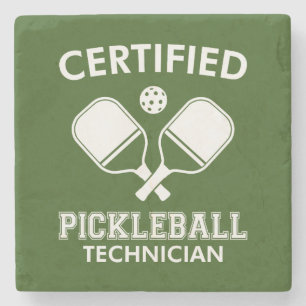 Dessous-de-verre En Pierre Technicien certifié en Pickleball