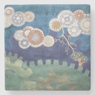 Dessous-de-verre En Pierre Tempête des engins