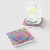 Dessous-de-verre En Pierre "Tempête neurale" (Côté)