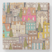 Dessous-de-verre En Pierre temps noël fer multi (Devant)