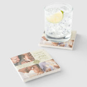 Dessous-de-verre En Pierre Tendance Simple Trois Photo QR CODE Enregistrer La (Côté)