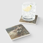 Dessous-de-verre En Pierre Tentation de Sir Percival (Chevalier médiéval) (Côté)