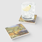 Dessous-de-verre En Pierre Terrasse de campagne (Côté)