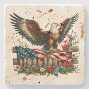 Dessous-de-verre En Pierre Terre de la liberté, 250 ans de liberté