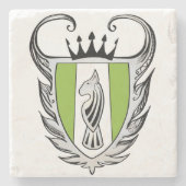 Dessous-de-verre En Pierre Terrier royal (Devant)