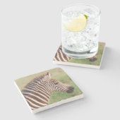 Dessous-de-verre En Pierre Tête de bébé zébrée, Tanzanie (Côté)