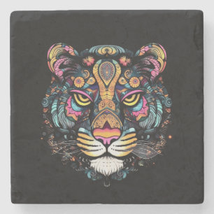 Dessous-de-verre En Pierre Tête de Tigre Incroyable 