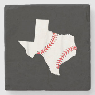 Dessous-de-verre En Pierre Texas Baseball État drôle Texas Baseball