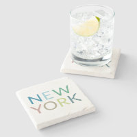 Texte coloré de New York