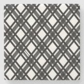 Dessous-de-verre En Pierre Texture de rayures (Devant)